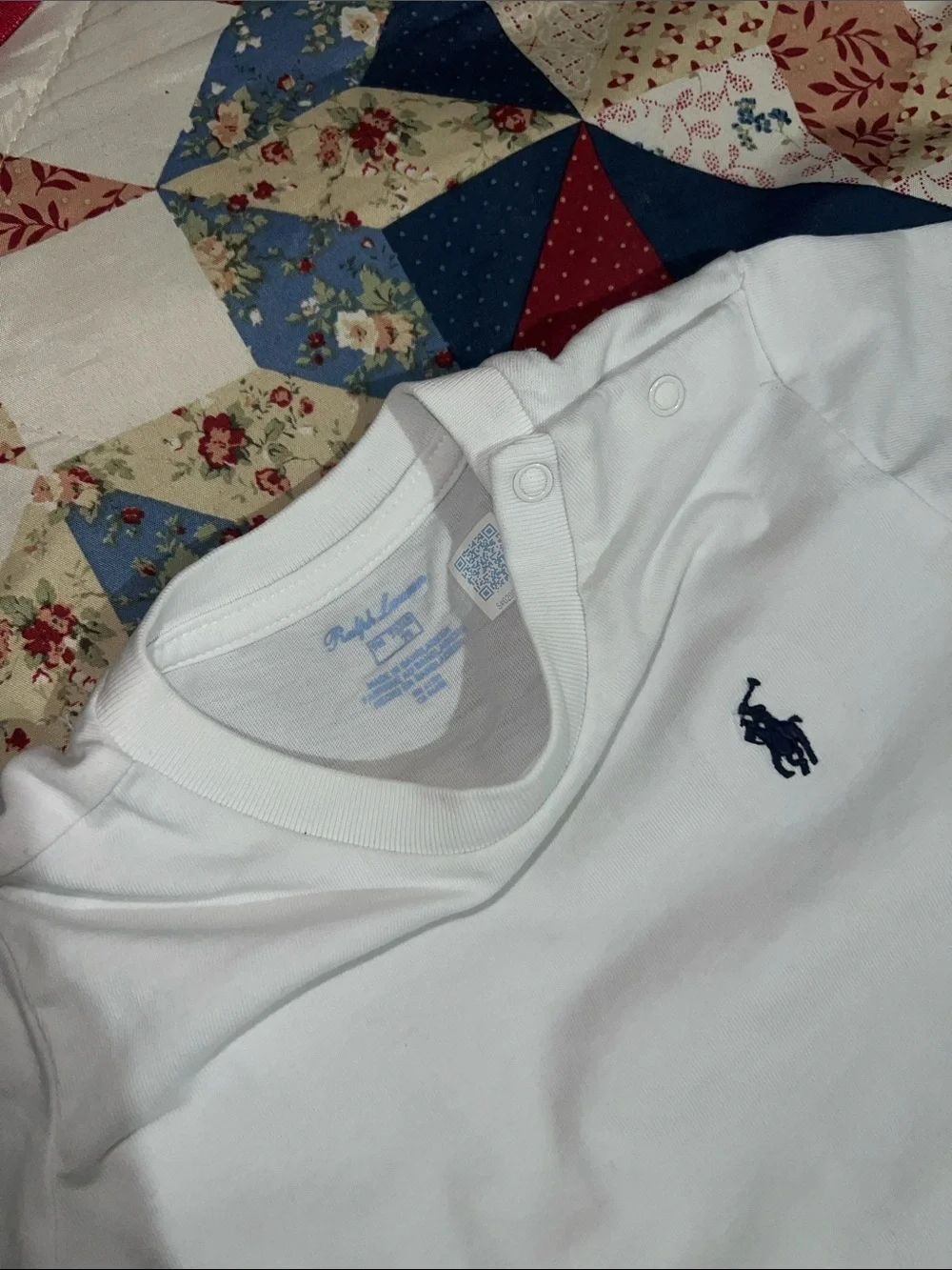 Ralph Lauren White Tee with Navy Blue Jeans